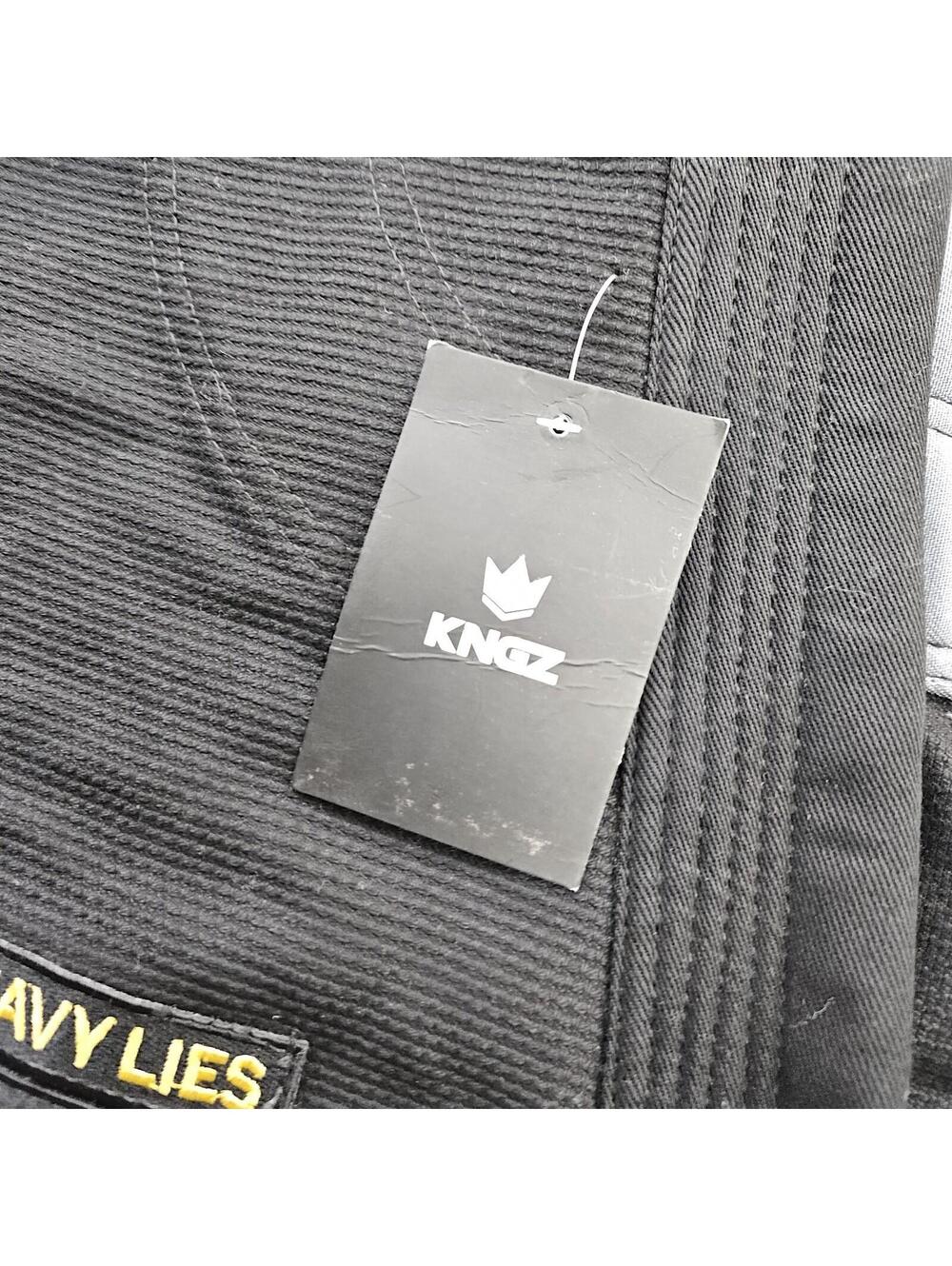 Kingz GI Top Jiu Juitsu Grapple Black F4 *Top Only* New W Tags no Belt - Picture 3 of 14